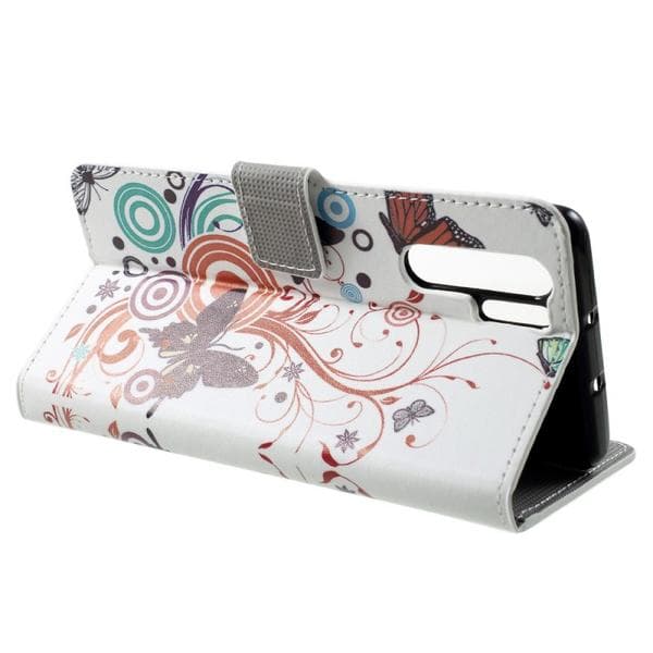 Plånboksfodral Huawei P30 Pro - Vit med Fjärilar