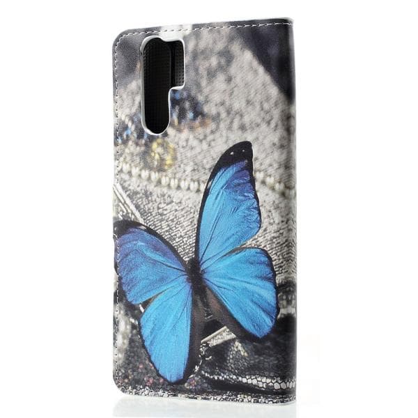 Plånboksfodral Huawei P30 Pro - Blå Fjäril
