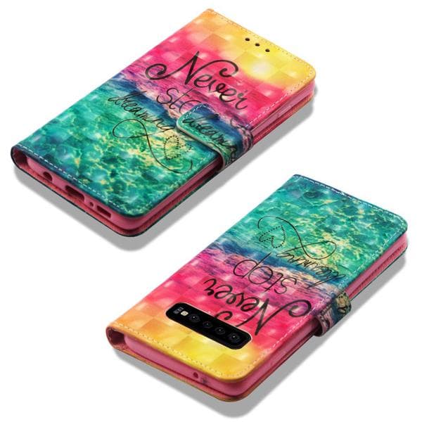 Plånboksfodral Samsung Galaxy S10 Plus – Never Stop Dreaming