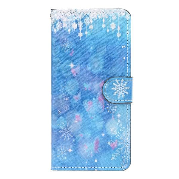 Plånboksfodral Sony Xperia 10 Plus - Snöflingor & Fjärilar