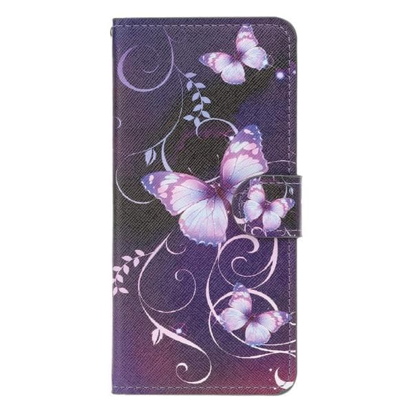 Plånboksfodral Apple iPhone 11 Pro Max - Lila med Fjärilar