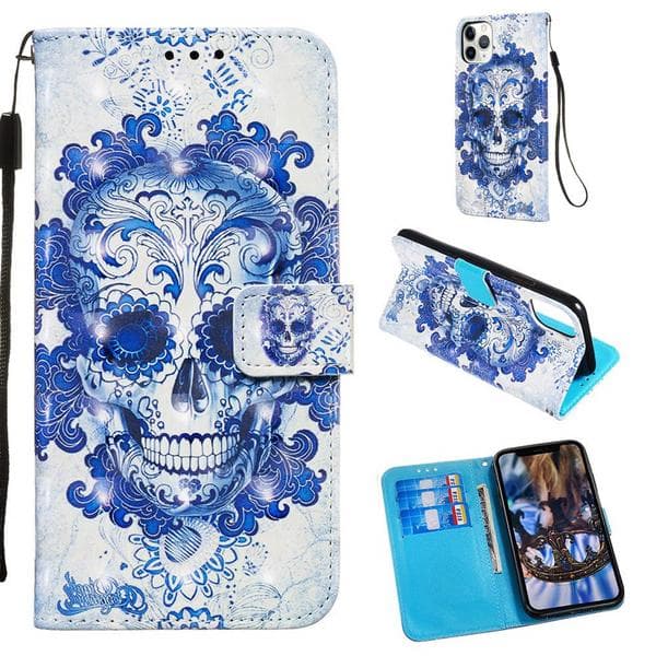 Plånboksfodral Apple iPhone 11 Pro Max – Döskalle