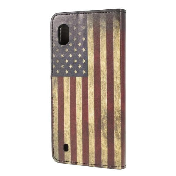 Plånboksfodral Samsung Galaxy A10 - Flagga USA