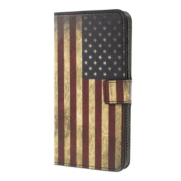 Plånboksfodral Samsung Galaxy A10 - Flagga USA