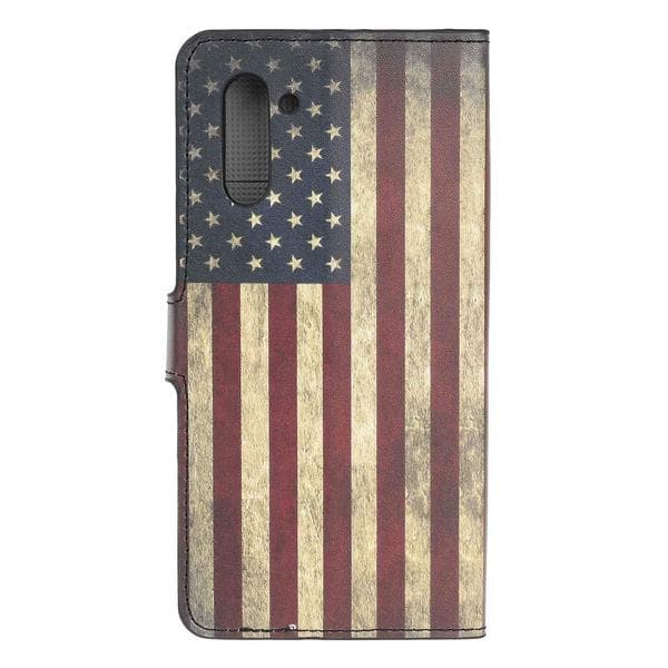 Plånboksfodral Samsung Galaxy Note 10 - Flagga USA