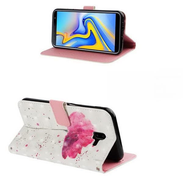 Plånboksfodral Samsung Galaxy J6 Plus – Rosa Blomma