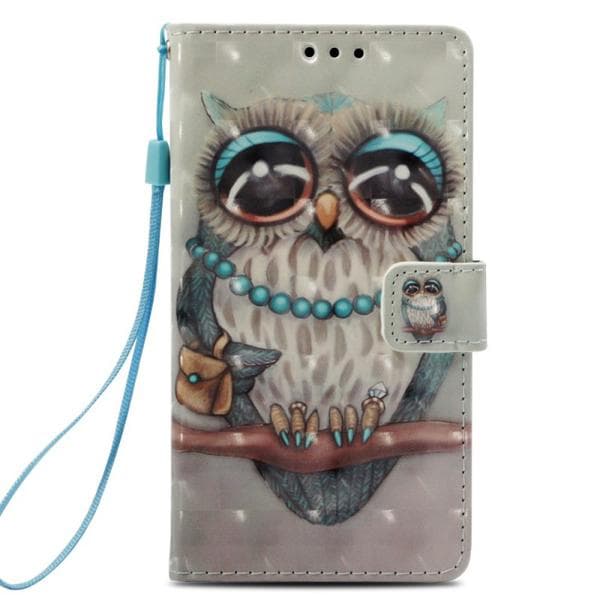Plånboksfodral Samsung Galaxy J6 (2018) – Utsmyckad Uggla
