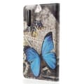 Pikkukuva 3 / 6: Plånboksfodral Huawei P20 – Blå Fjäril
