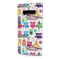 Miniatyrbillede 3 af 6: Plånboksfodral Samsung Galaxy S10 Plus - Ugglor På Kalas