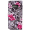Miniatyrbillede 3 af 4: Plånboksfodral Samsung Galaxy S10e - Svartvit med Blommor