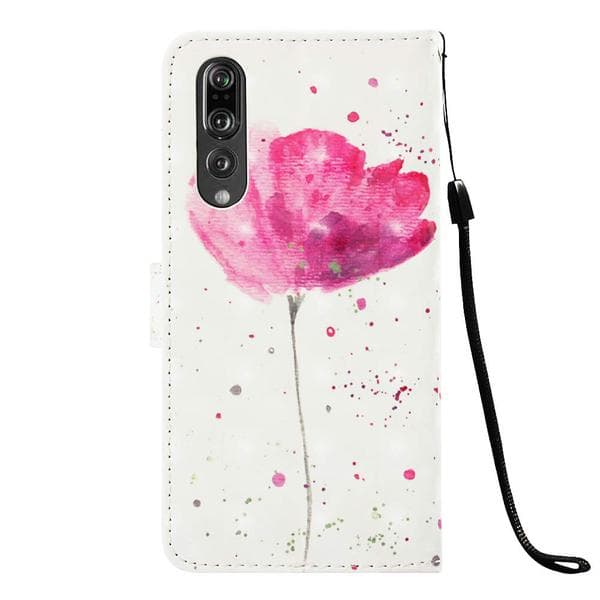 Plånboksfodral Huawei P30 – Rosa Blomma