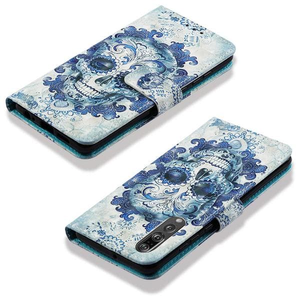 Plånboksfodral Huawei P30 – Döskalle