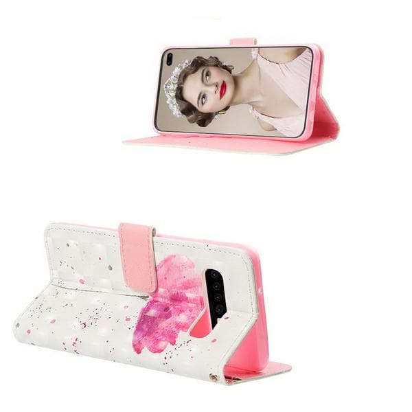 Plånboksfodral Samsung Galaxy S10 Plus – Rosa Blomma