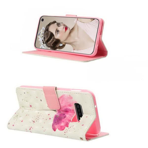 Plånboksfodral Samsung Galaxy S10e – Rosa Blomma