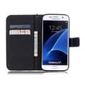 Miniatyrbillede 6 af 8: Plånboksfodral Samsung Galaxy S7 – Döskalle / Rosor