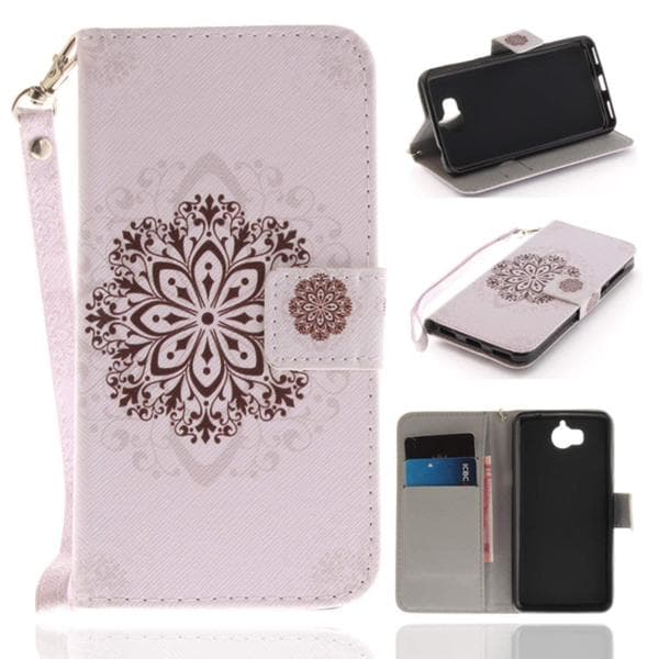 Plånboksfodral Huawei Y6 2017 – Mandala Brun