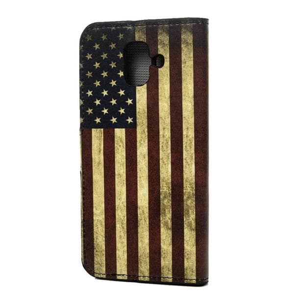 Plånboksfodral Samsung Galaxy A6 (2018) - Flagga USA