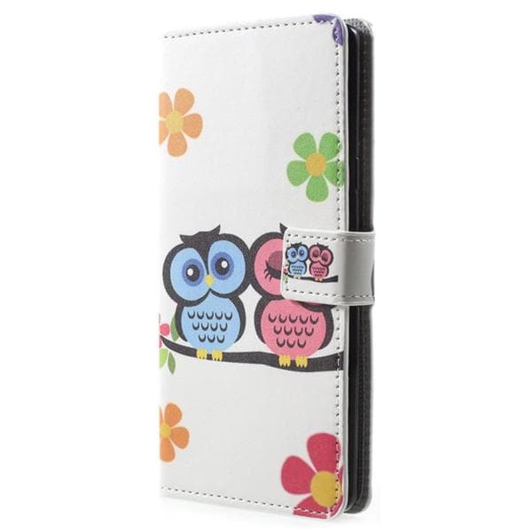 Plånboksfodral Samsung Galaxy Note 9 - Ugglor & Blommor