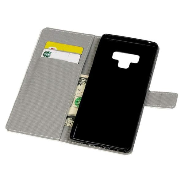 Plånboksfodral Samsung Galaxy Note 9 - Ugglor & Blommor