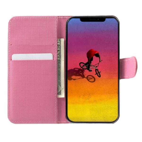 Plånboksfodral Apple iPhone XS Max - Vit med Fjärilar