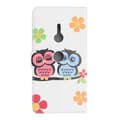 Miniatyrbild 3 av 7: Plånboksfodral Sony Xperia XZ3 - Ugglor & Blommor
