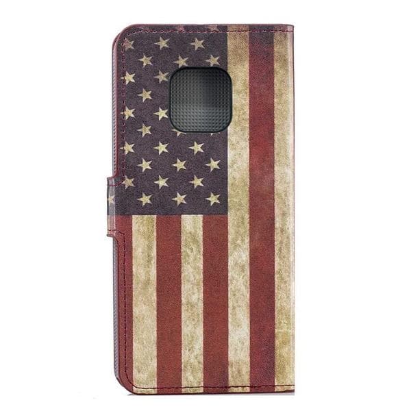 Plånboksfodral Huawei Mate 20 Pro - Flagga USA
