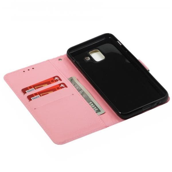 Plånboksfodral Samsung Galaxy J6 (2018) – Rosa Blomma