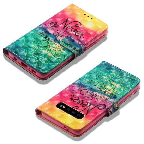 Plånboksfodral Samsung Galaxy S10 – Never Stop Dreaming