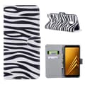 Miniatyrbillede 1 af 3: Plånboksfodral Samsung Galaxy A6 Plus - Zebra