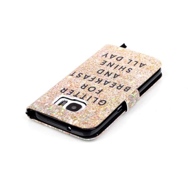 Plånboksfodral Samsung Galaxy S7 Edge – Eat Glitter And Shine