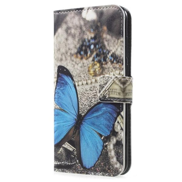 Plånboksfodral Huawei Y6 2018 - Blå Fjäril
