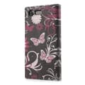 Pikkukuva 4 / 7: Plånboksfodral Sony Xperia X Compact - Svart med Fjärilar
