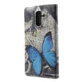 Pikkukuva 5 / 7: Plånboksfodral Samsung Galaxy A6 Plus - Blå Fjäril