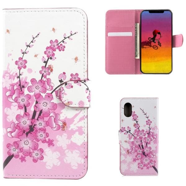 Plånboksfodral Apple iPhone XS Max - Körsbärsblommor