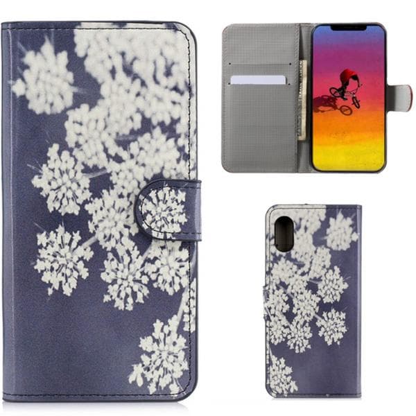 Plånboksfodral Apple iPhone XS Max - Små Blommor