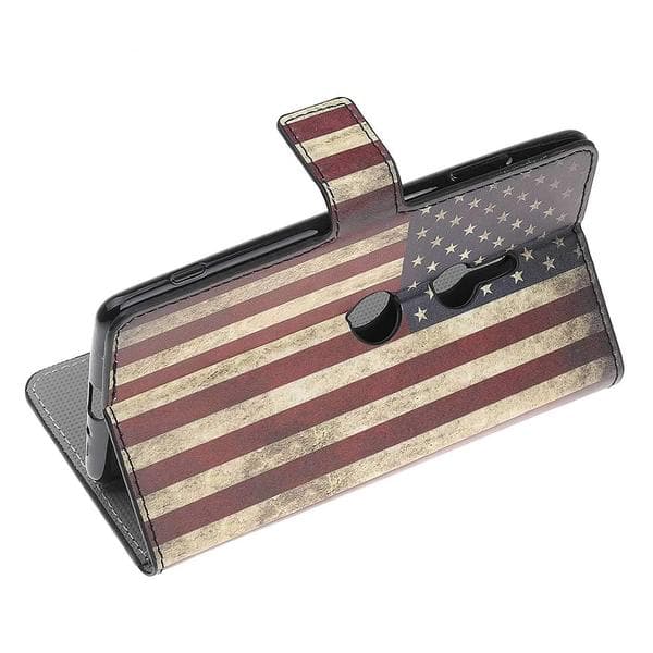 Plånboksfodral Sony Xperia XZ3 - Flagga USA