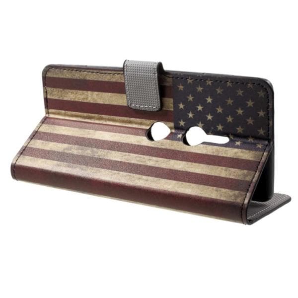 Plånboksfodral Sony Xperia XZ2 - Flagga USA