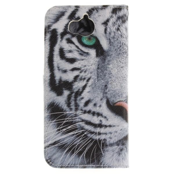 Plånboksfodral Huawei Y6 2017 - Vit Tiger