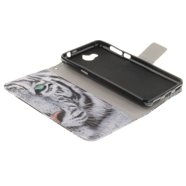 Plånboksfodral Huawei Y6 2017 - Vit Tiger