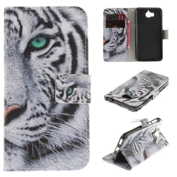 Plånboksfodral Huawei Y6 2017 - Vit Tiger