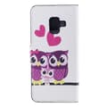 Pikkukuva 6 / 6: Plånboksfodral Samsung Galaxy A6 (2018) - Ugglor & Hjärtan