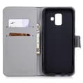 Pikkukuva 6 / 6: Plånboksfodral Samsung Galaxy A6 (2018) - Blå Fjäril