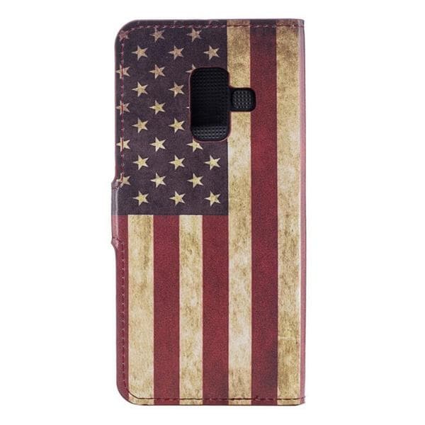 Plånboksfodral Samsung Galaxy A6 Plus - Flagga USA