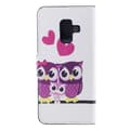 Pikkukuva 4 / 4: Plånboksfodral Samsung Galaxy A6 Plus - Ugglor & Hjärtan