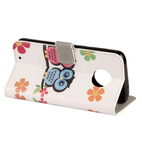 Plånboksfodral Motorola Moto G6 - Ugglor & Blommor