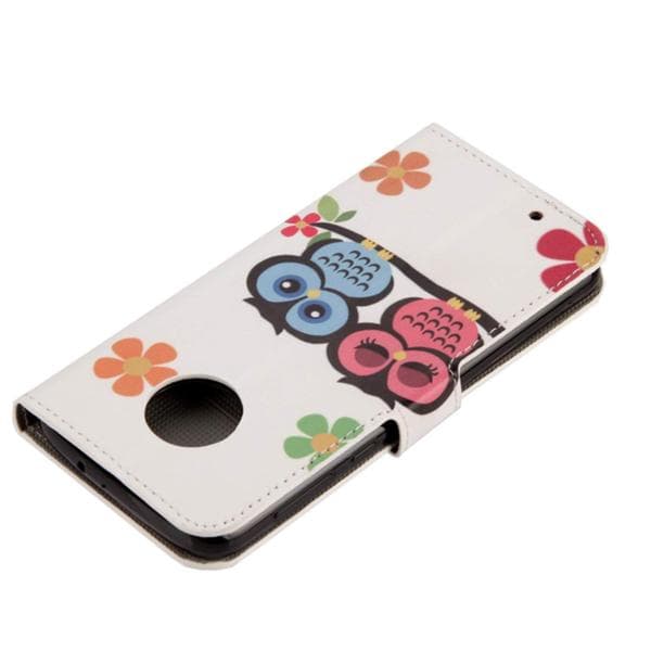 Plånboksfodral Motorola Moto G6 - Ugglor & Blommor