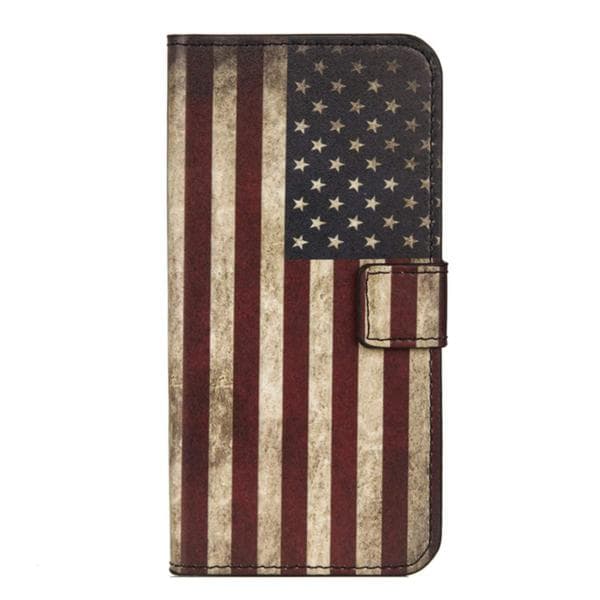 Plånboksfodral Motorola Moto G6 Plus - Flagga USA