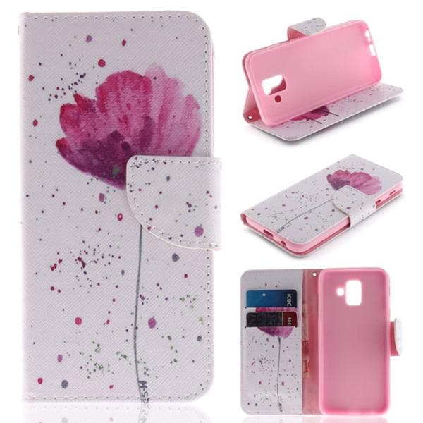 Plånboksfodral Samsung Galaxy A6 (2018) – Rosa Blomma