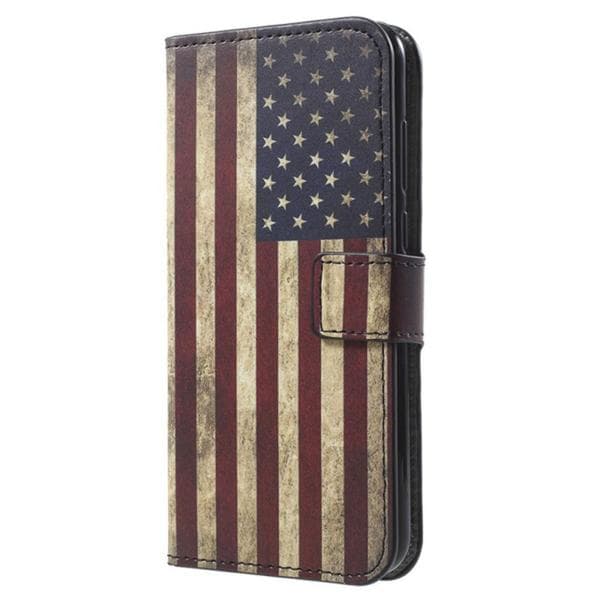 Plånboksfodral Huawei Y6 2018 - Flagga USA