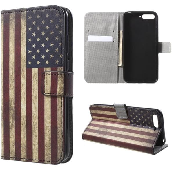 Plånboksfodral Huawei Y6 2018 - Flagga USA